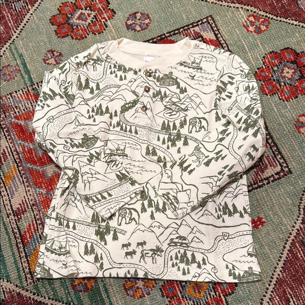 Hanna Andersson Scenic Print Long Sleeve Thermal